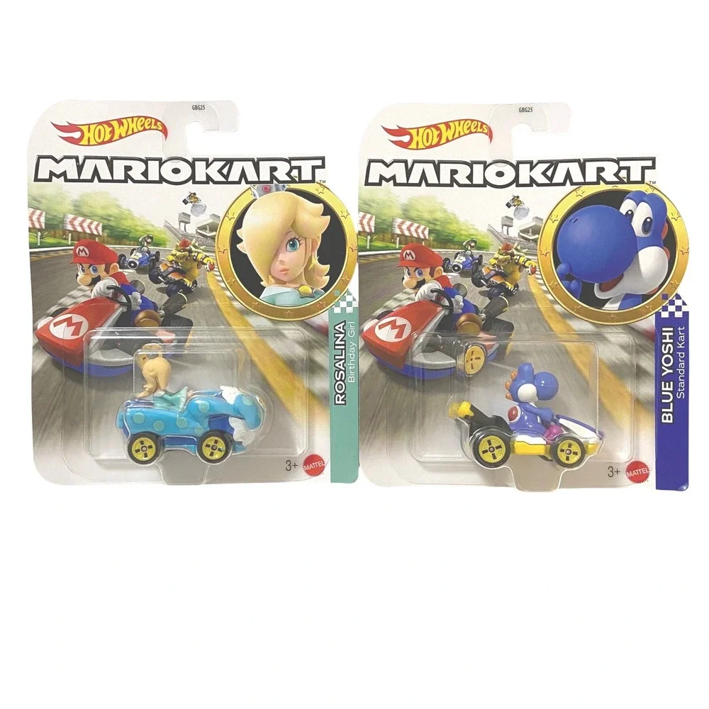 ROSALINA & BLUE YOSHI Hot Wheels Mario Kart Die-Cast Race Karts‎ Cars